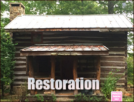 Historic Log Cabin Restoration  Lancaster County,  South Carolina